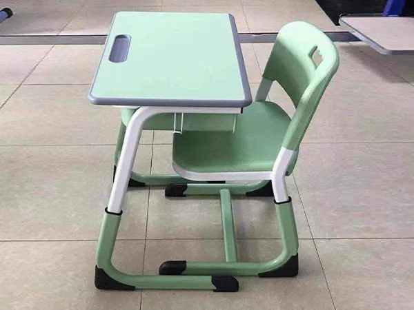 Single desks and chairs