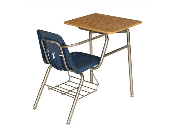 ANTIQUE SCHOOL DESK WITH ATTACHED CHAIR