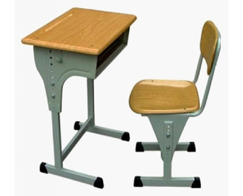 old school desk with chair